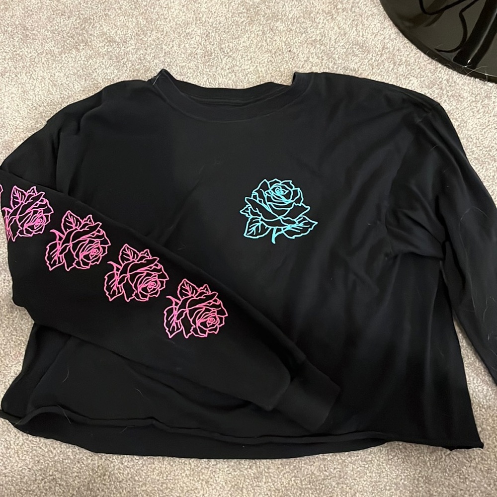 floral crop top medium